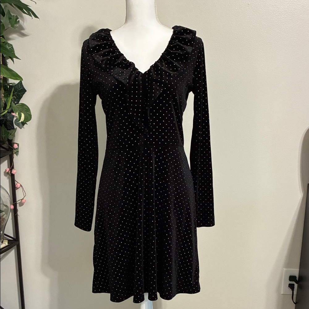 Michael Kors Black Polka Dot Dress